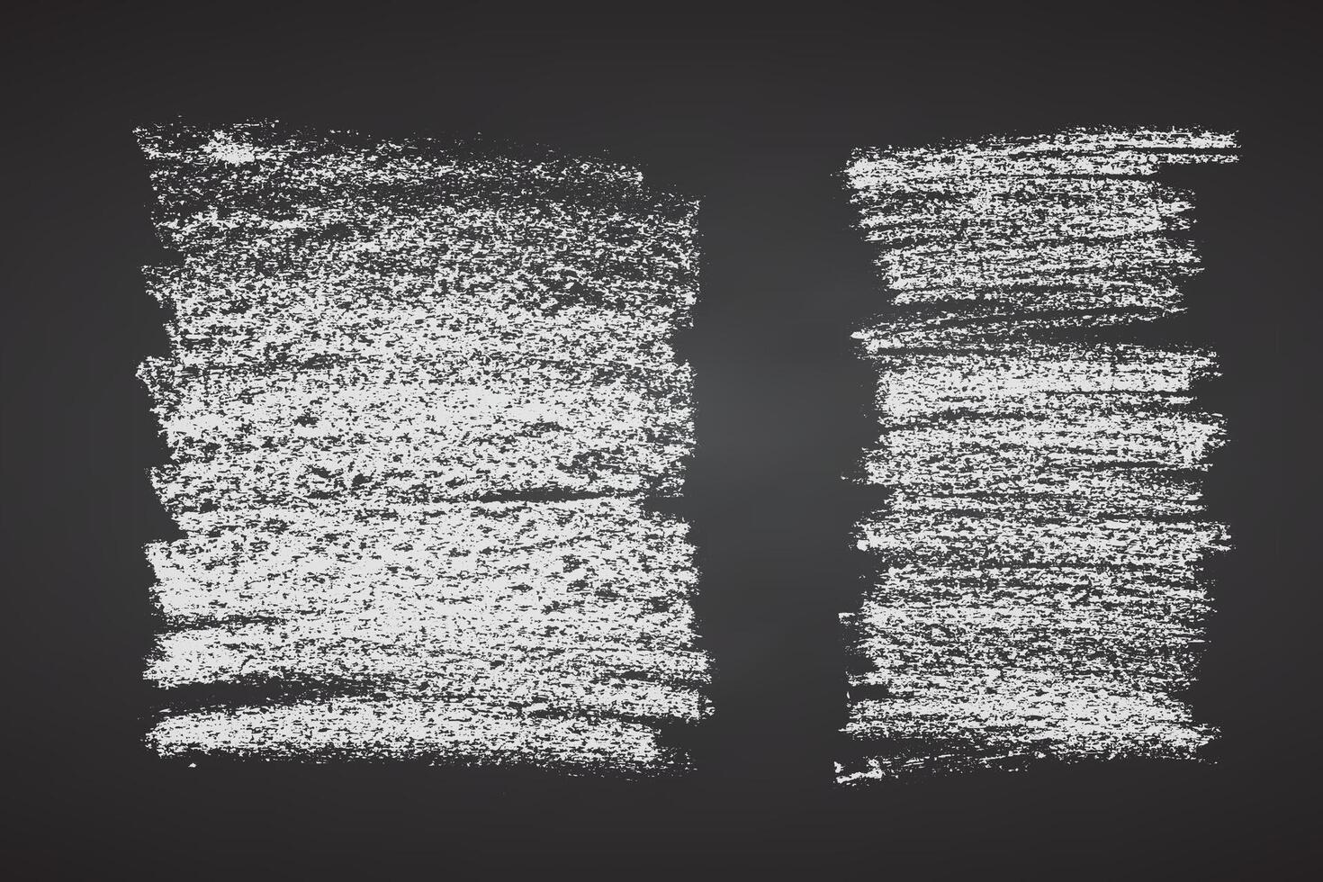 Brush strokes textures. Grunge crayon design elements Rectangle bold text boxes. Black elements on black chalkboard. Chalk distressed banners. Ink splatters. Grunge painted objects. illustration vector