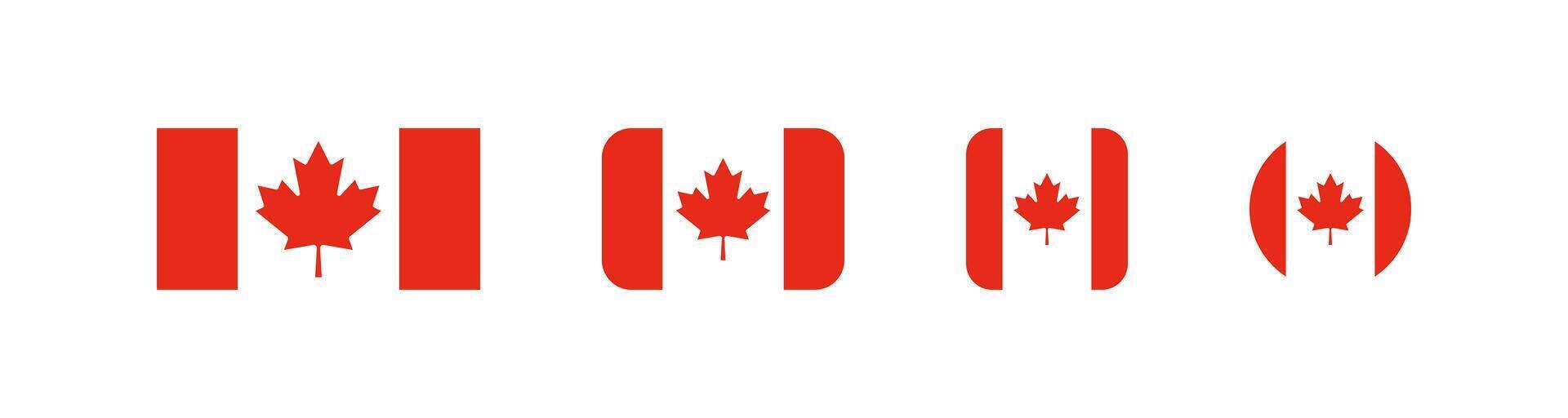 Canada flag. National Canadian symbol. Country banner. vector