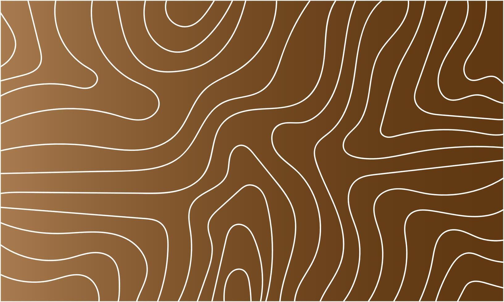 Abstract Brown Topographic Contour Pattern with Looping Geometric Lines vector