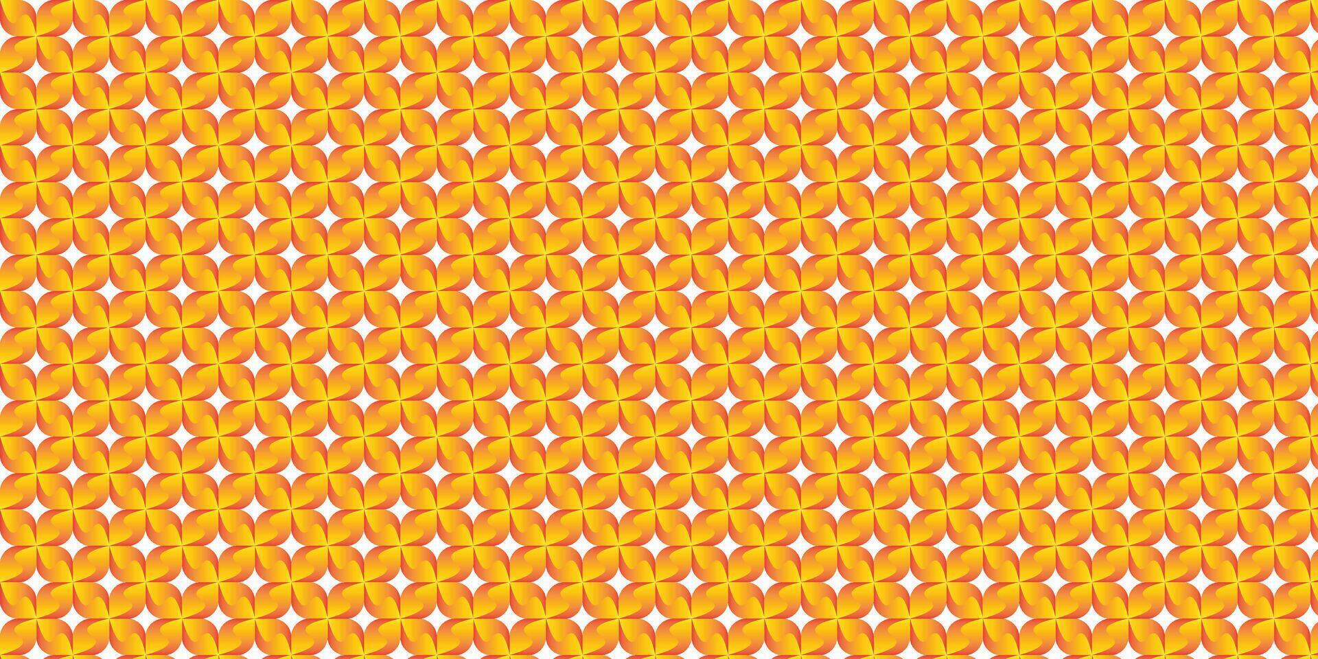 Yellow Geometric Pattern Featuring Circular Motifs and Repetitions vector