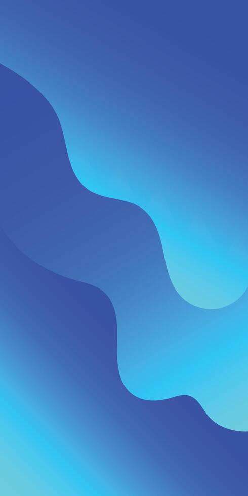 Abstract Blue Gradient Design With Smooth Shapes and Fluid Patterns vector