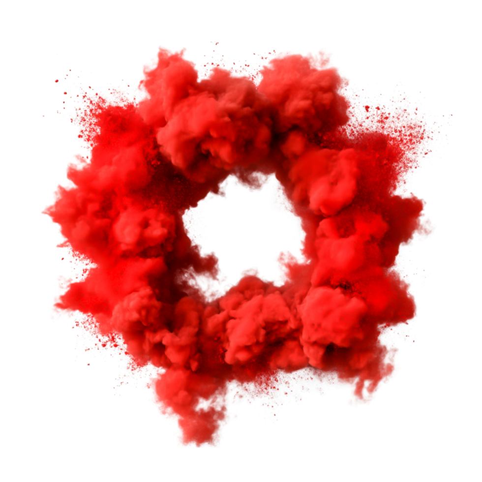 Red Smoke Cloud Effect for Creative and Abstract Artwork Design png