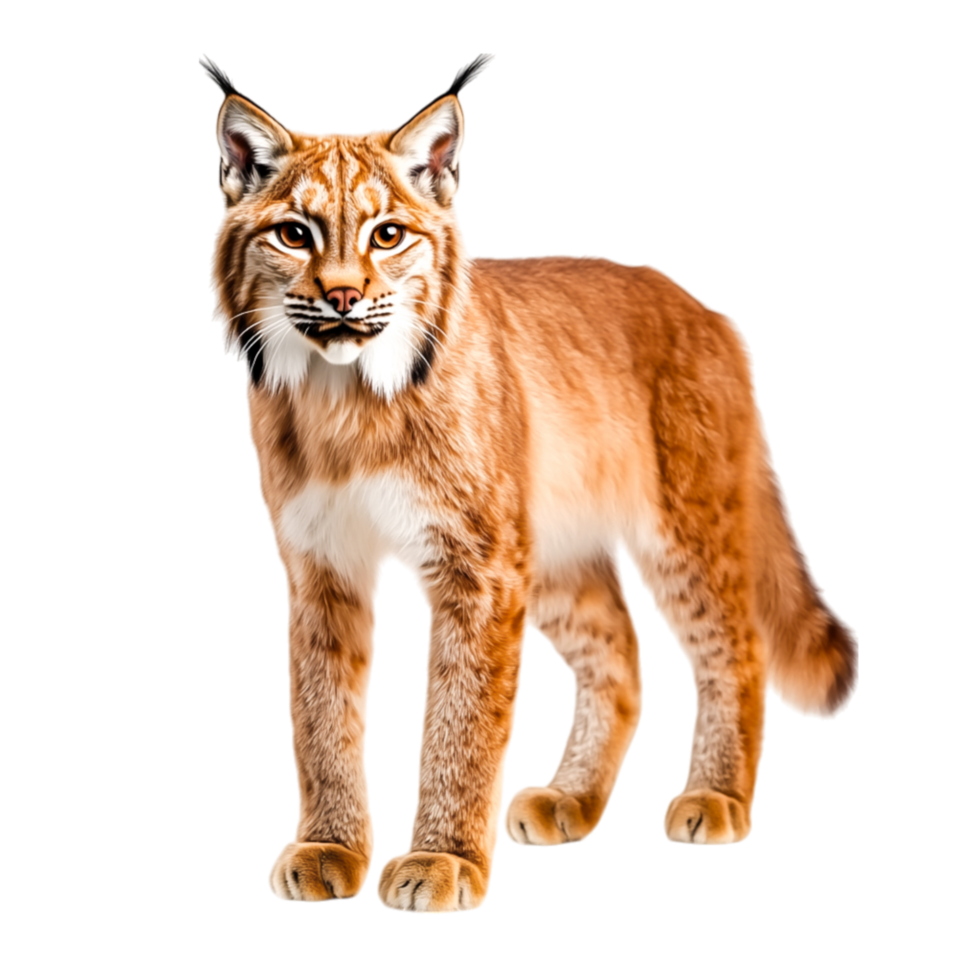 Majestic Lynx Standing Proudly in Natural Environment png