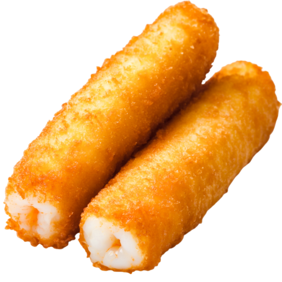 Crispy Golden Fried Seafood Sticks Perfect for Dishes and Appetizers png