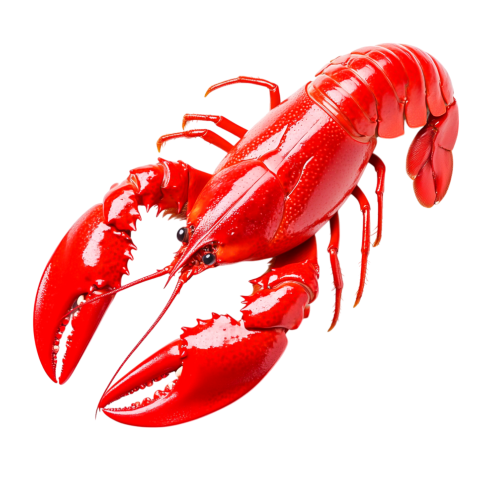 Vibrant Red Lobster in High-Resolution Studio Setting for Culinary Use png