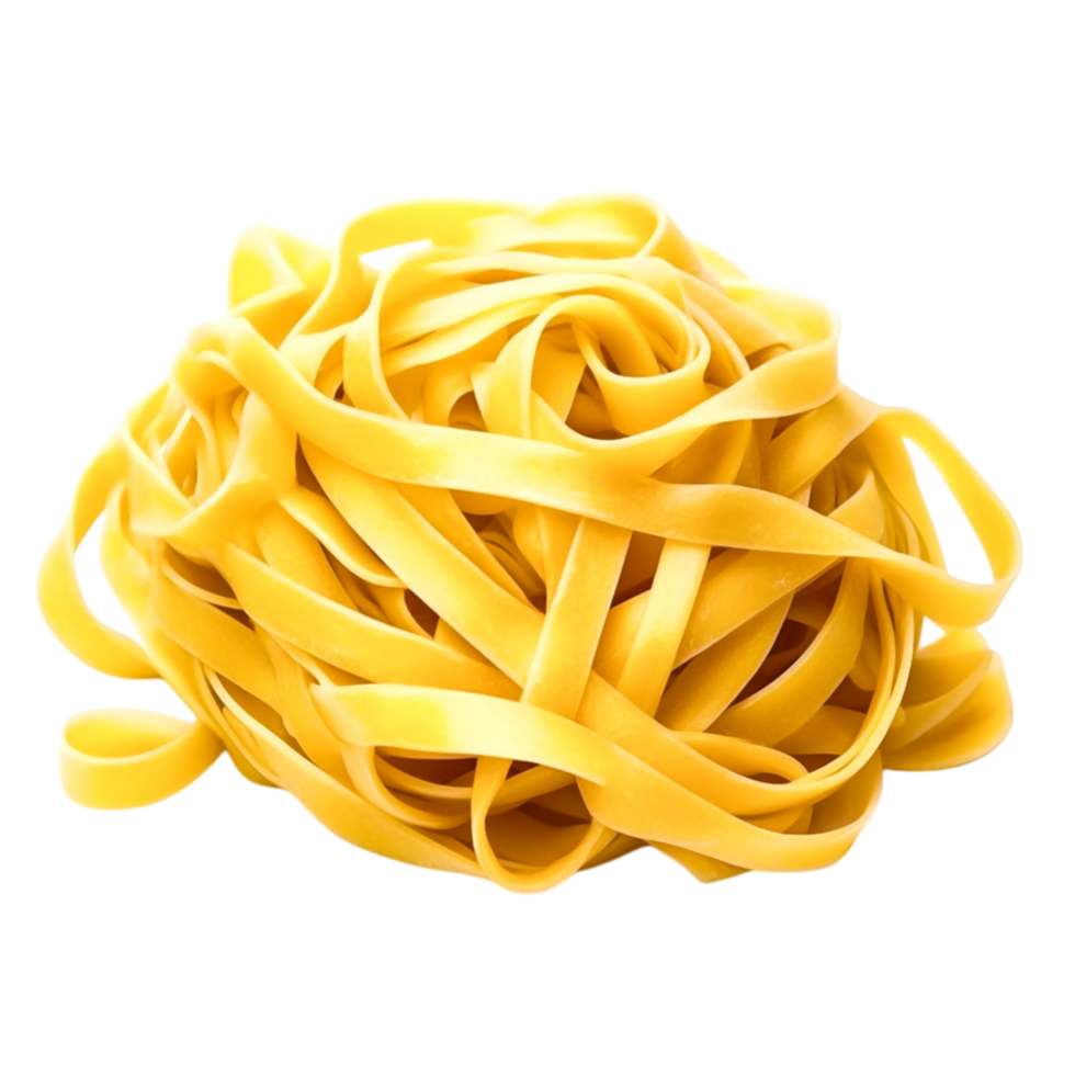 Freshly Made Fettuccine Pasta Nest png