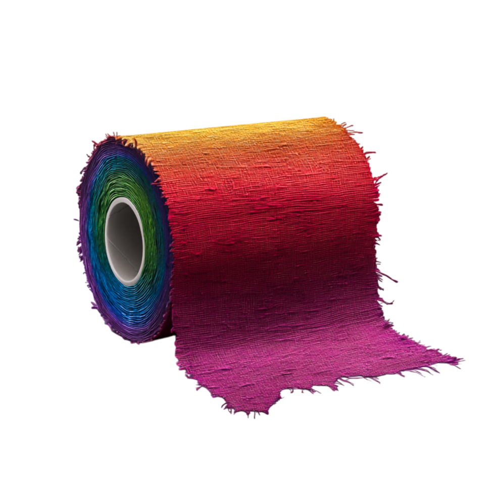 Colorful Roll of Decorative Paper for Arts and Crafts Projects png