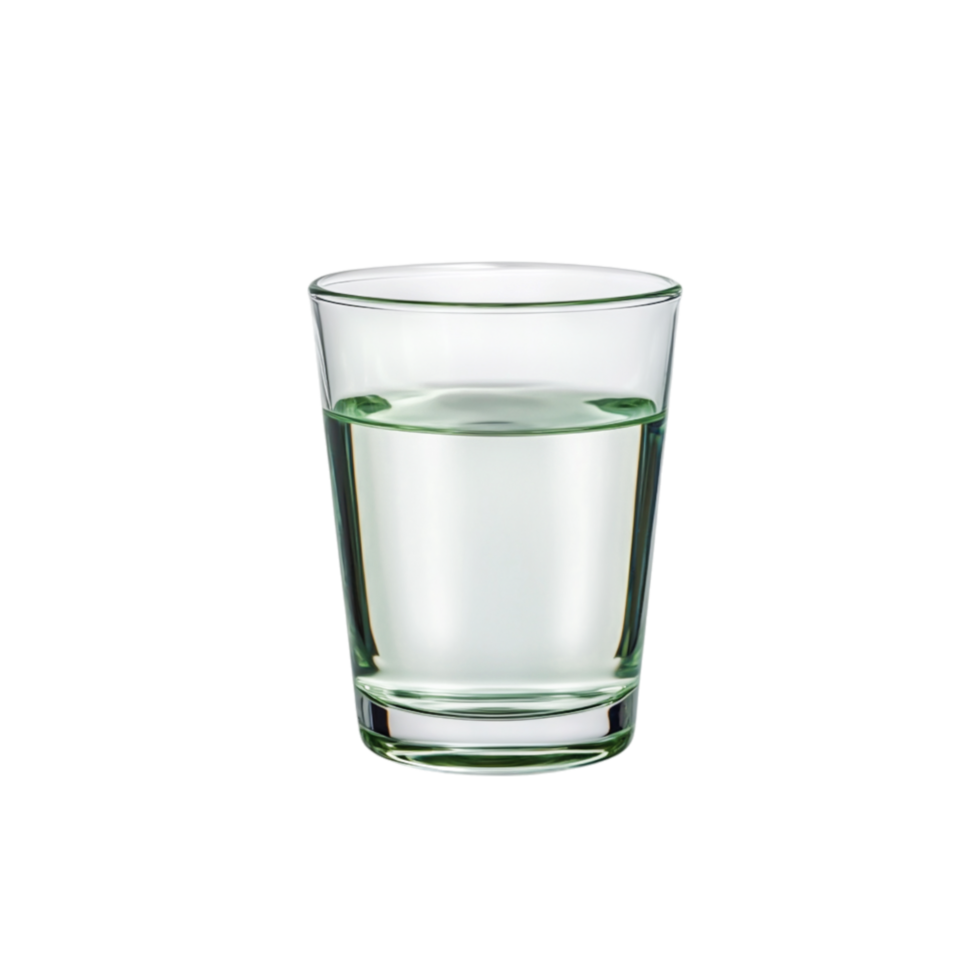 Clear Glass with Clean Water on for Minimalist Design png