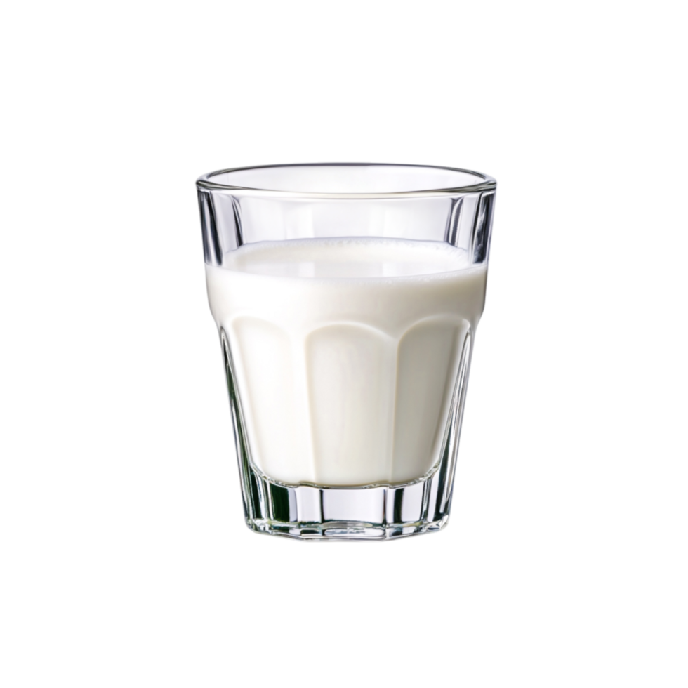 Fresh Milk in a Clear Glass for Healthy Lifestyle and Nutrition Needs png