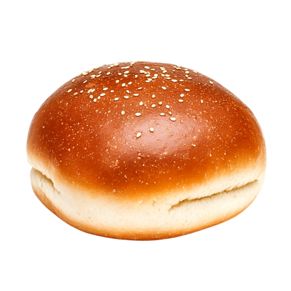 Freshly Baked Soft Bun with Sesame Seeds png