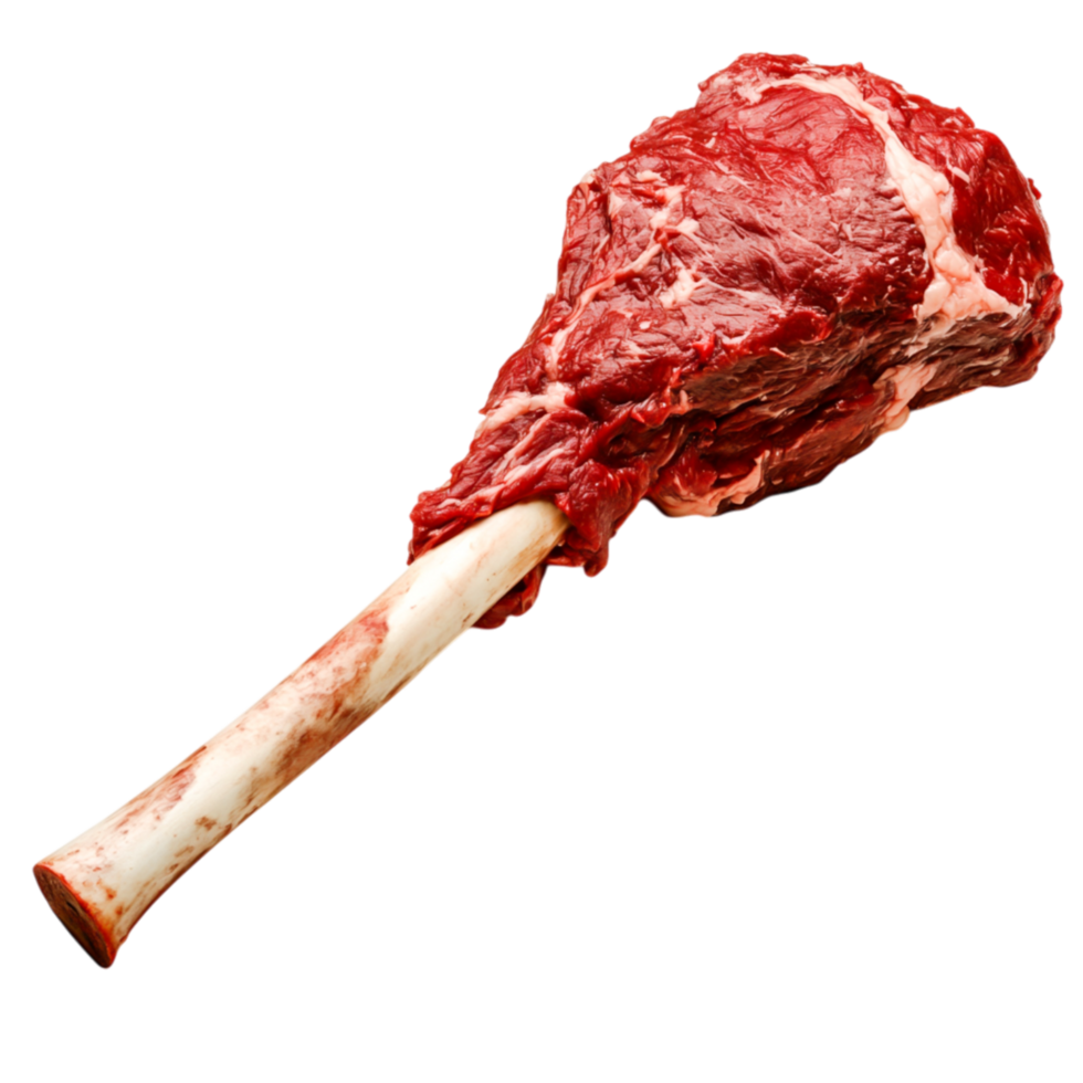 Raw beef bone-in ribeye steak for cooking png