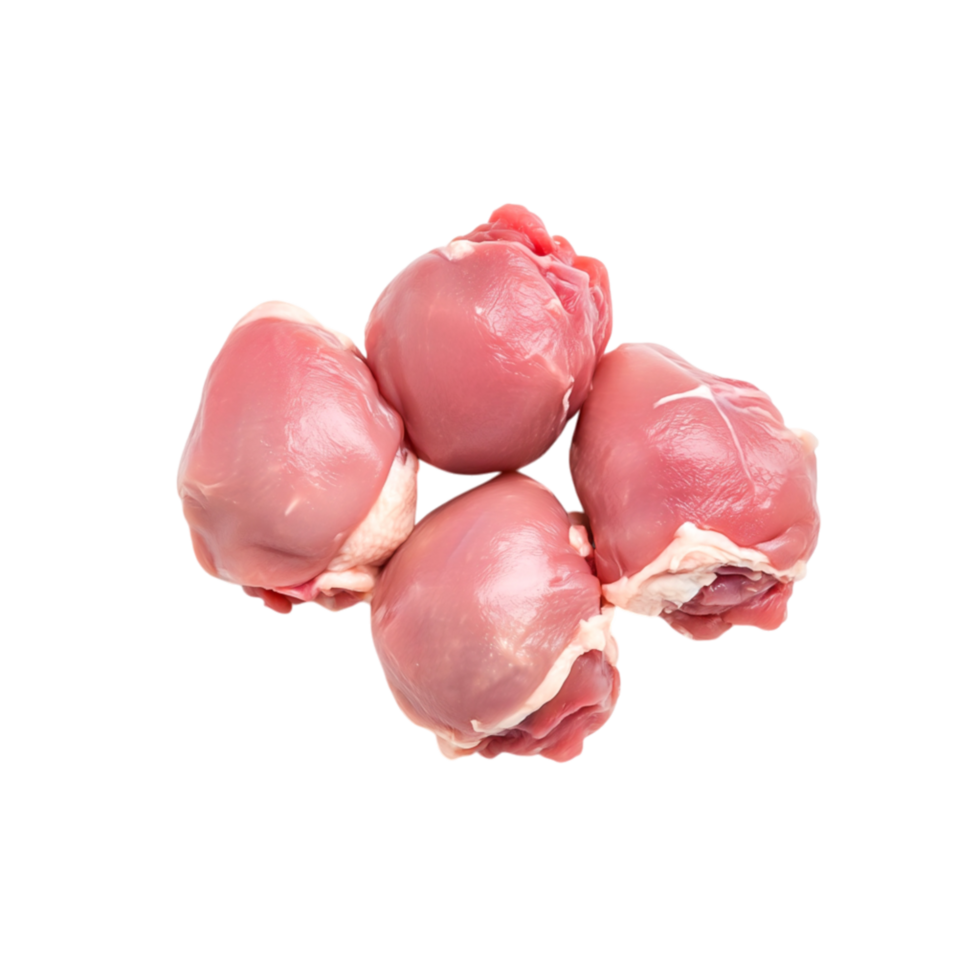 Fresh Raw Chicken Thighs for Culinary Use png