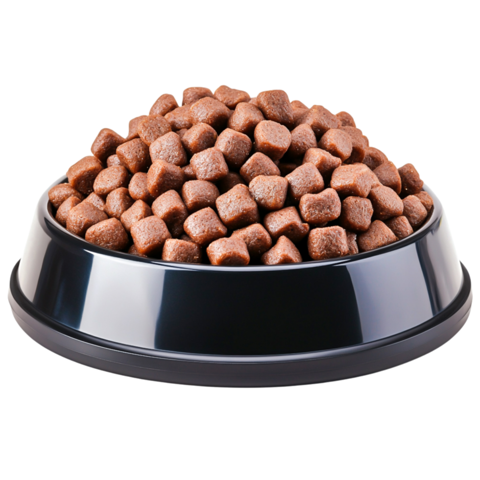 A Pet Food in Black Bowl png
