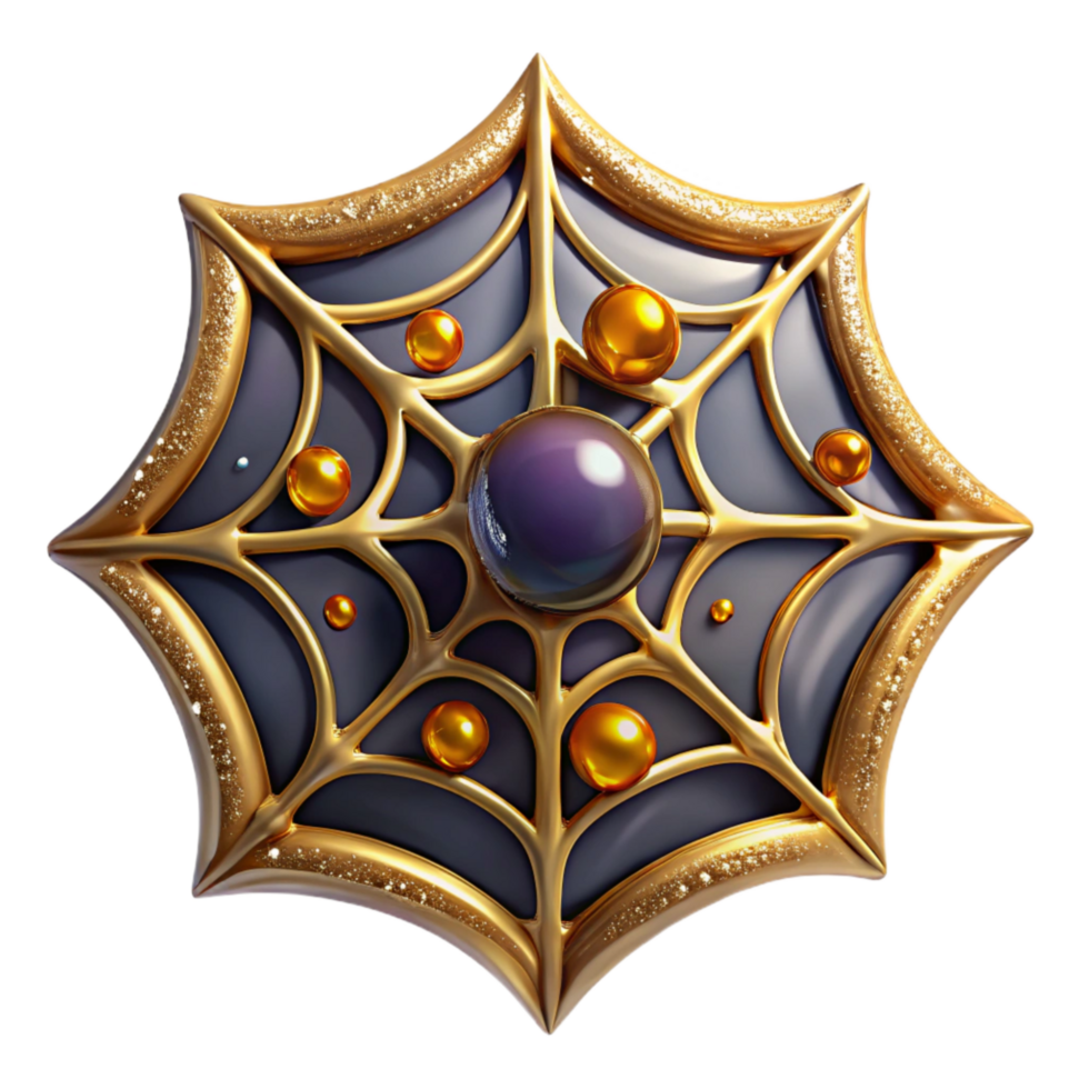 impressive rustic Spider Web with Dew Drops Isolated Element high quality png