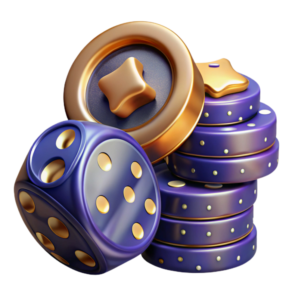 beautiful creative Stack of Casino Chips Transparent Background exclusive png