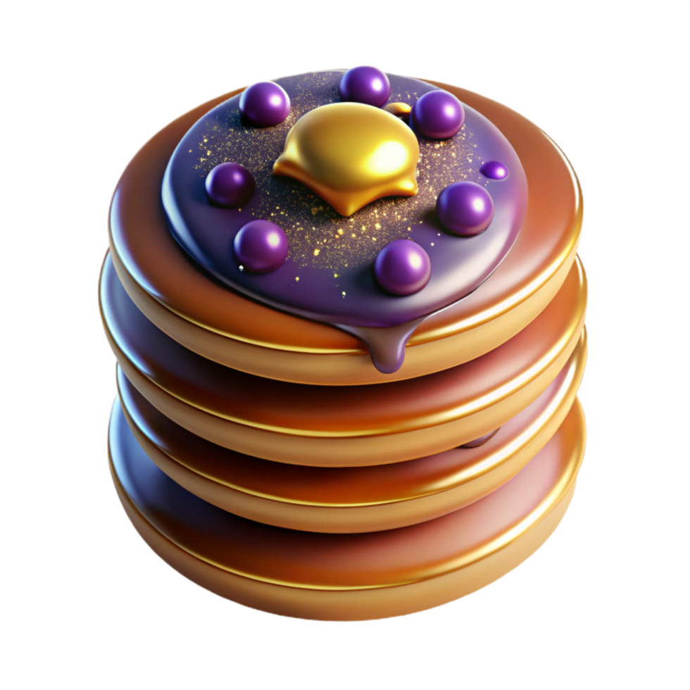 extraordinary creative Stack of Pancakes with Syrup Isolated Element exclusive png