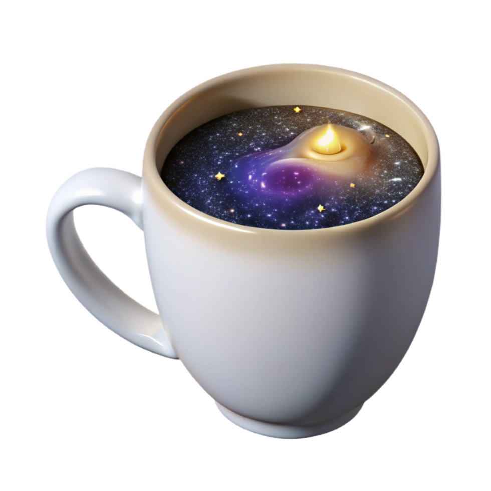 impressive artistic White Mug with Steam Transparent Background high quality png