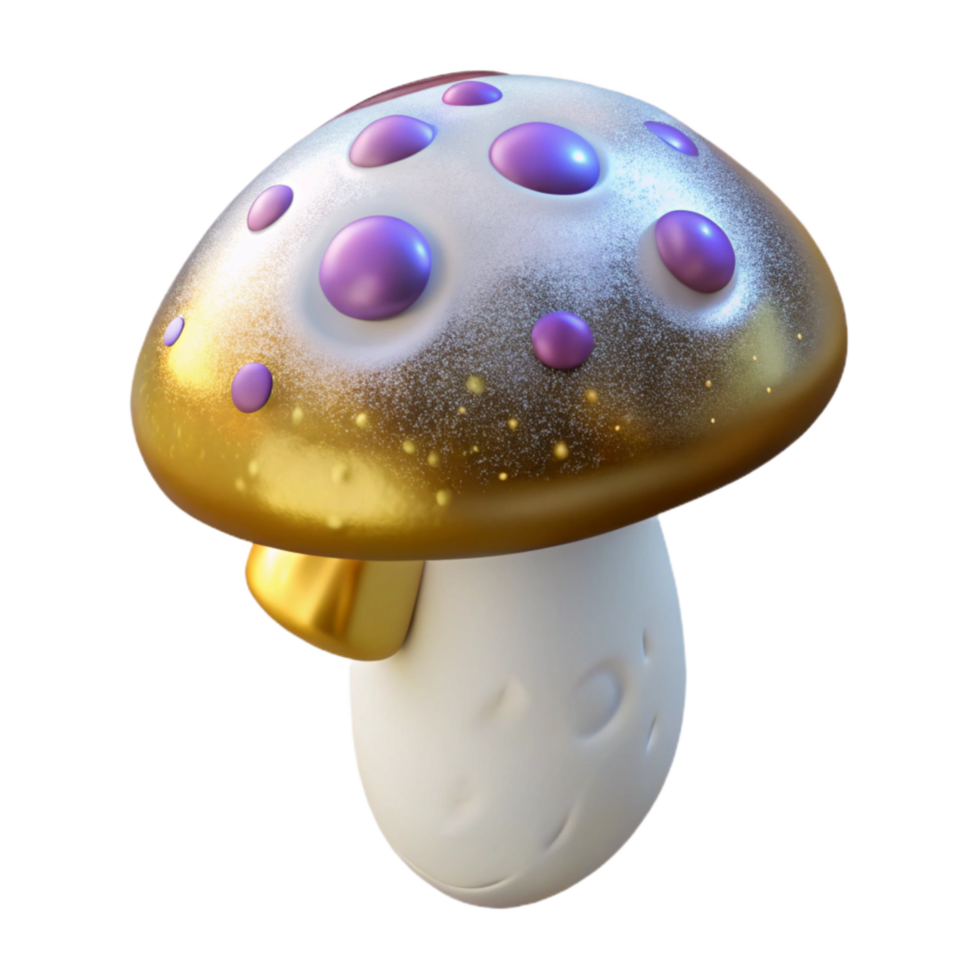 extraordinary artistic White Mushroom Isolated Transparent genuine png
