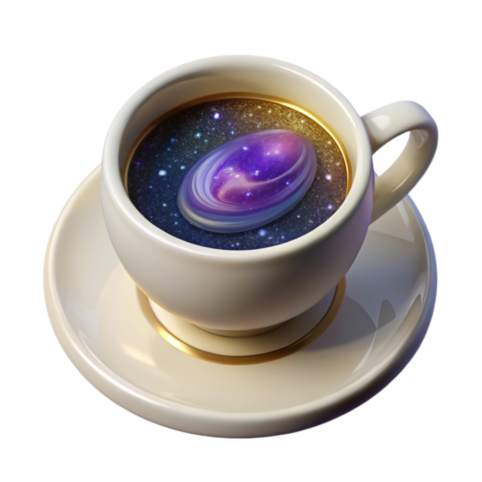 dramatic classic White Teacup with Saucer Top View Transparent Cutout high quality png