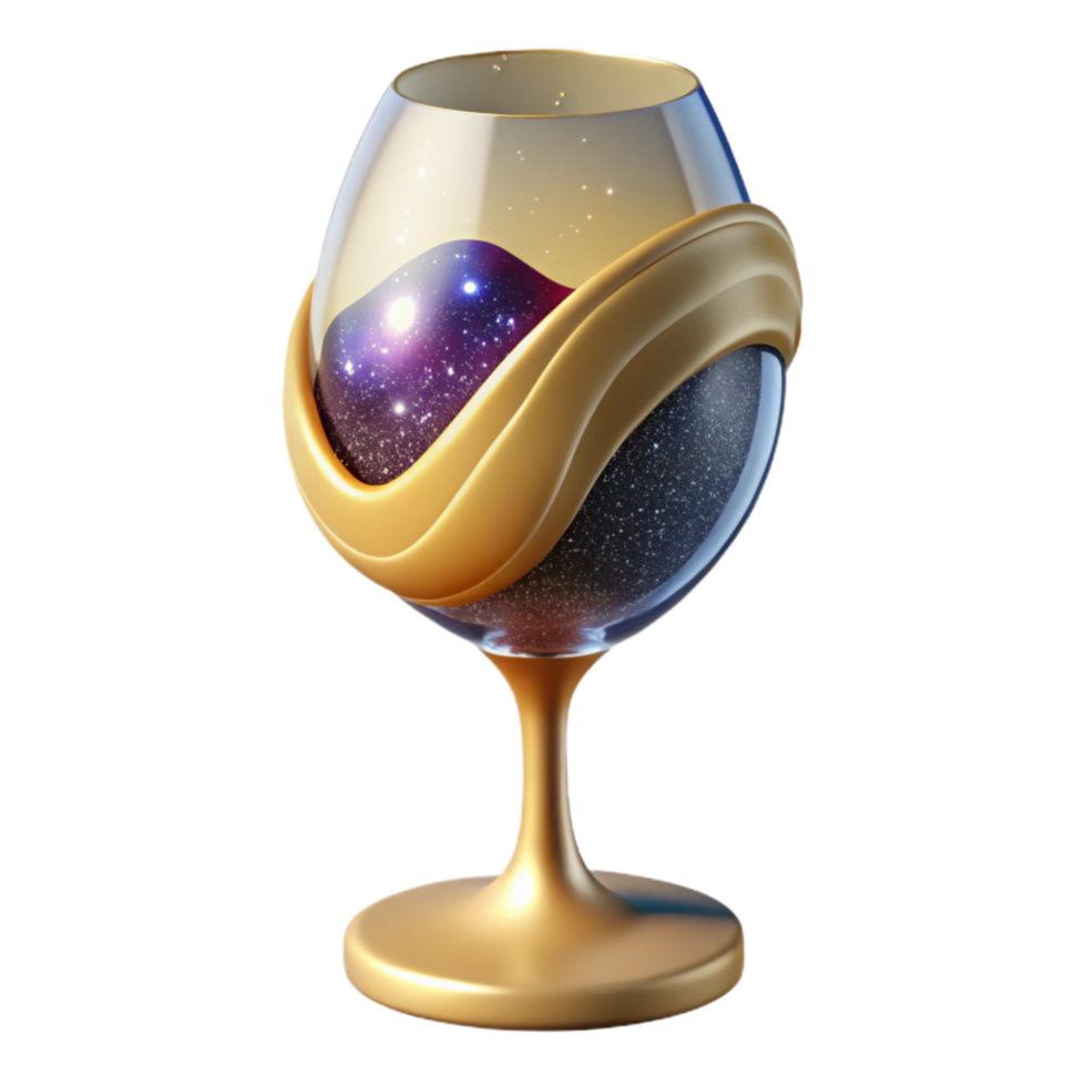 magnificent creative Wine Glass Cutout with White Wine and Isolated Background original png