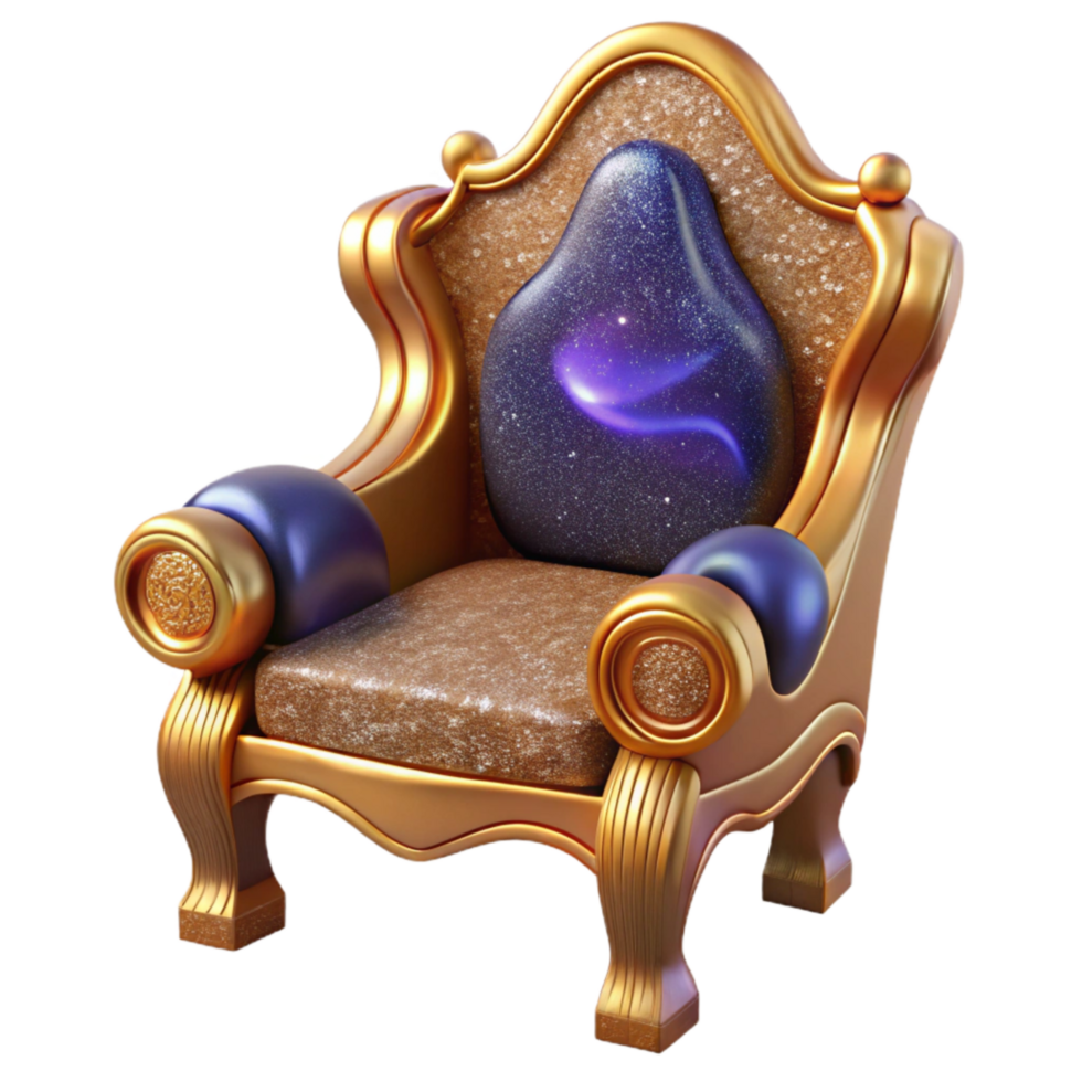 serene classic Wooden Chair Front View Transparent Cutout original png