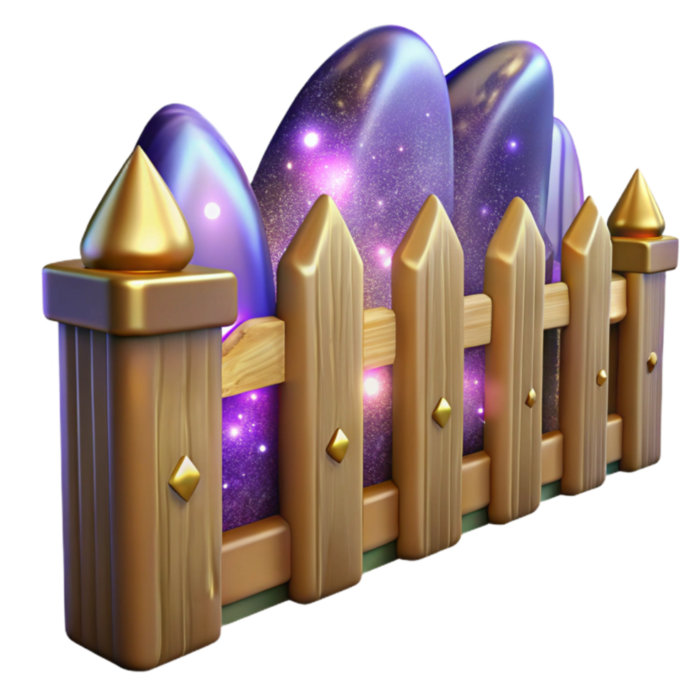 elegant traditional Wooden Fence Along a Country Path Transparent Element original png
