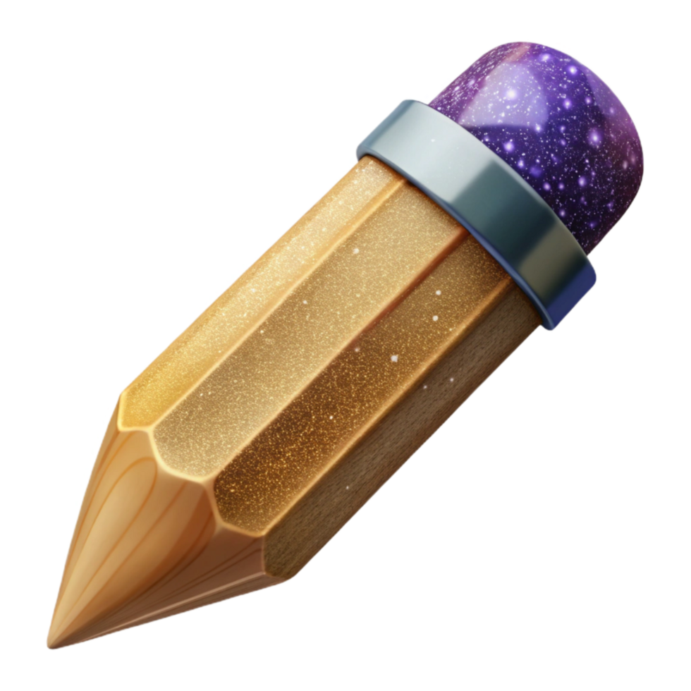 impressive contemporary Wooden Pencil Top View Transparent Background genuine png