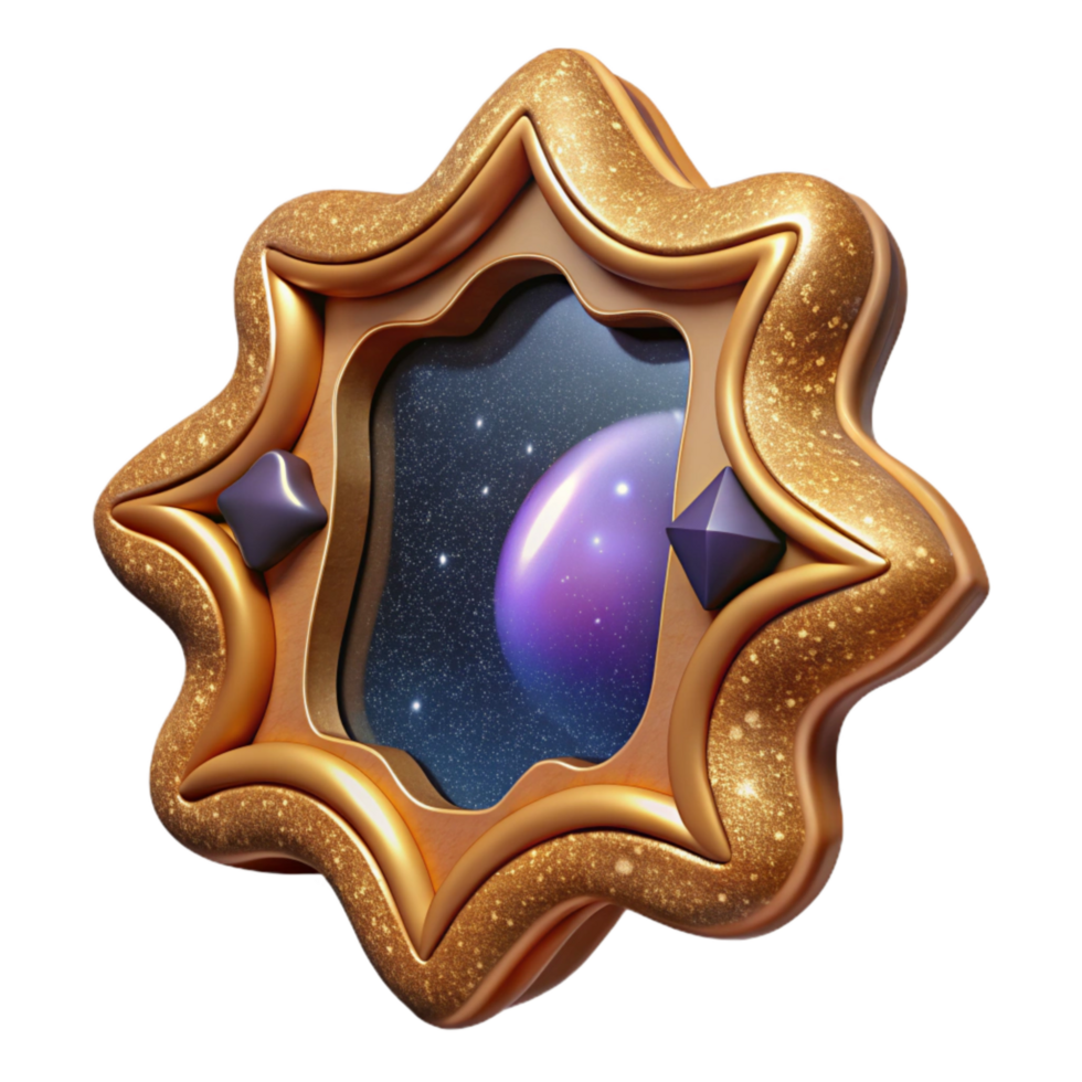 vibrant artistic Wooden Picture Frame Empty Space Transparent Background genuine png