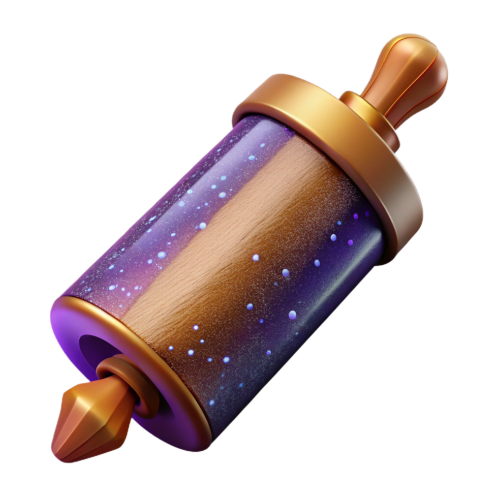 magnificent classic Wooden Rolling Pin Side View Transparent Element authentic png