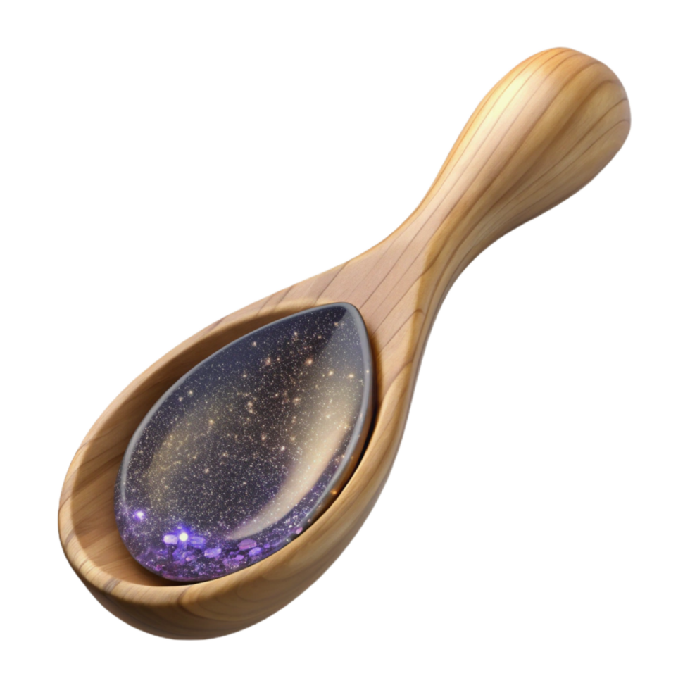 stunning rustic Wooden Spoon Front View Transparent Background original png