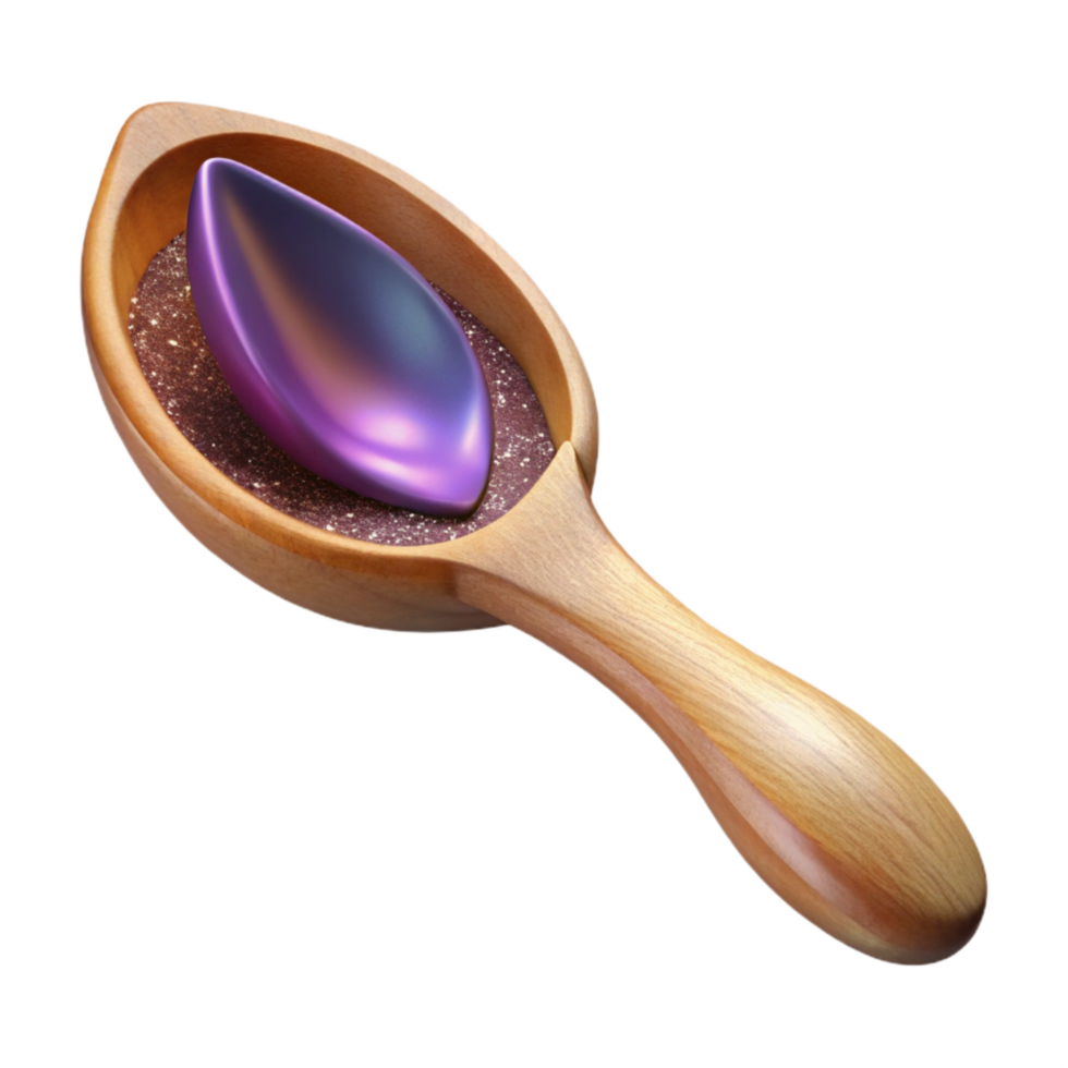 extraordinary vintage Wooden Spoon Front View Transparent Background original png