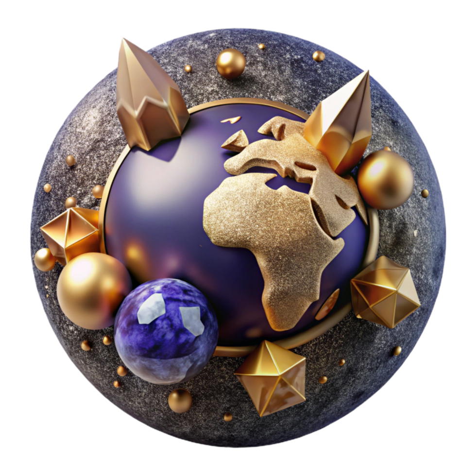 beautiful minimalist World Map Flat View with Transparent Background high resolution png