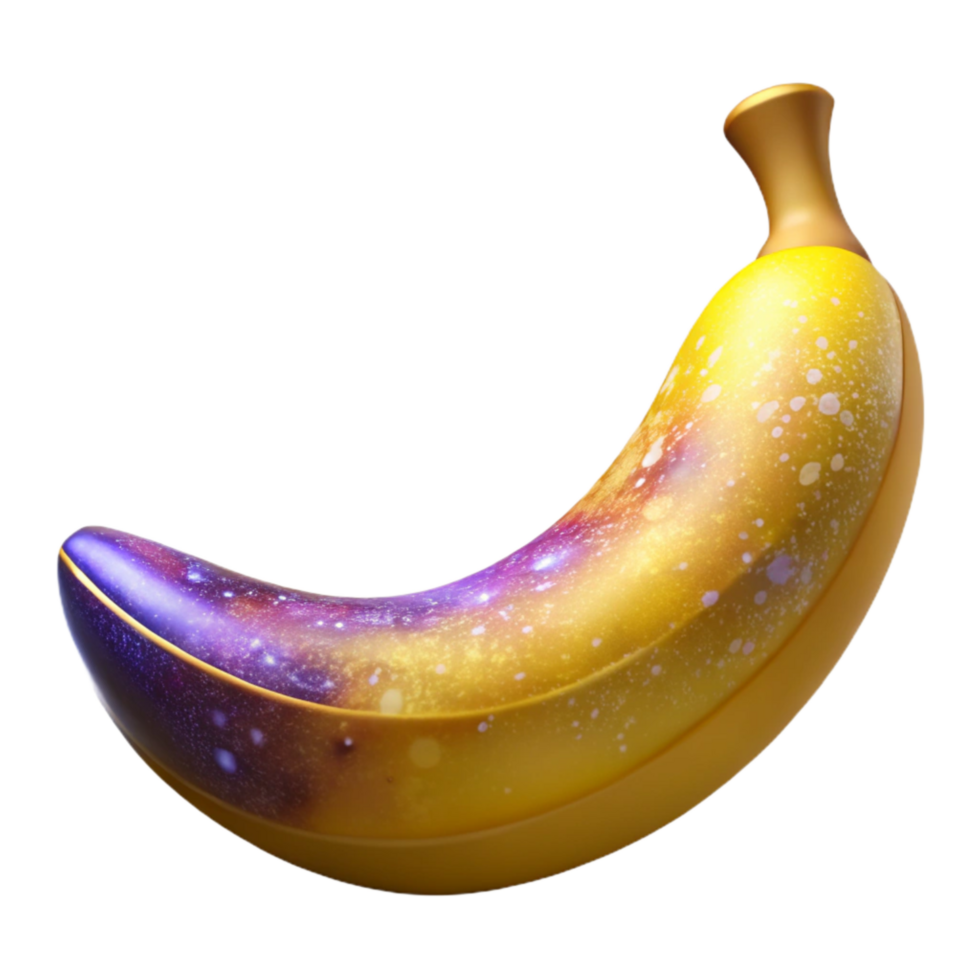 serene traditional Yellow Banana Peeled Halfway Cutout authentic png