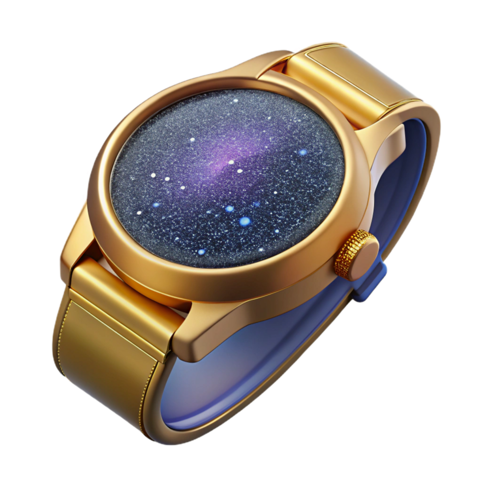 wonderful minimalist Wristwatch Top View Isolated with Leather Strap genuine png