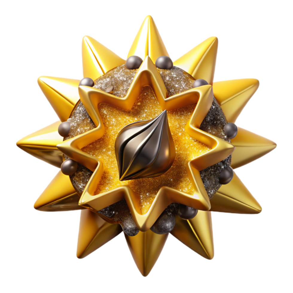 stunning classic Yellow Starburst Shape Cutout high quality png