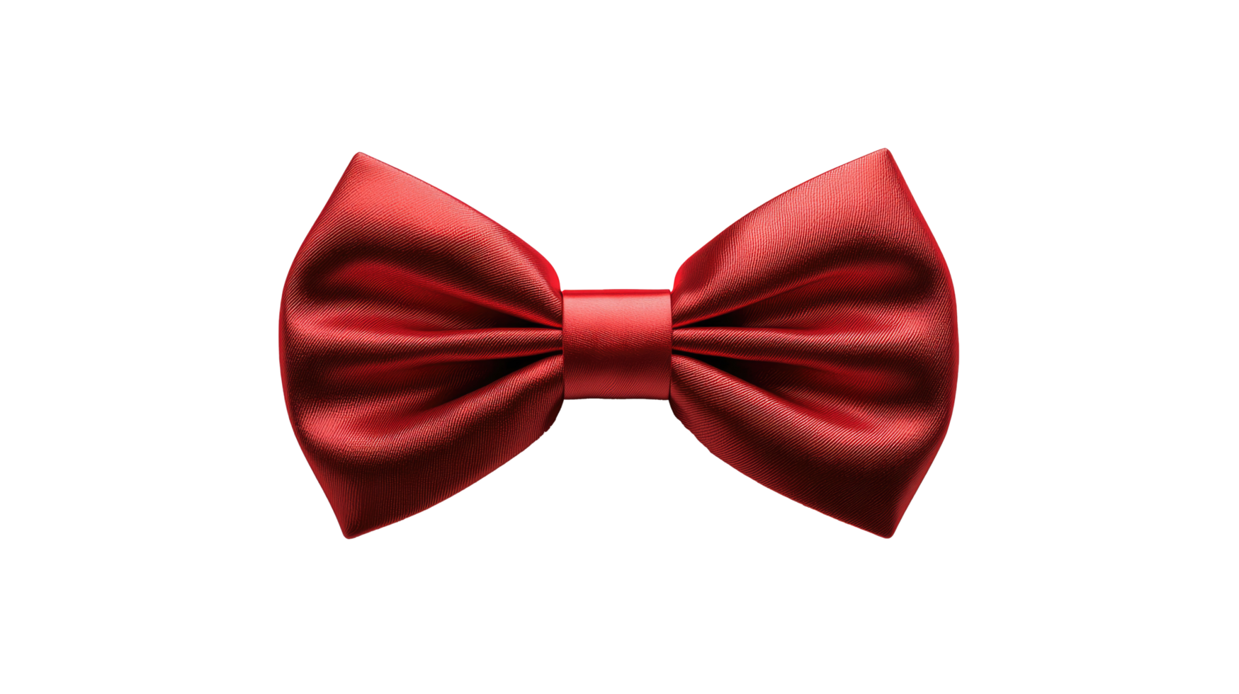 Stylish red bow tie isolated on transparent background png