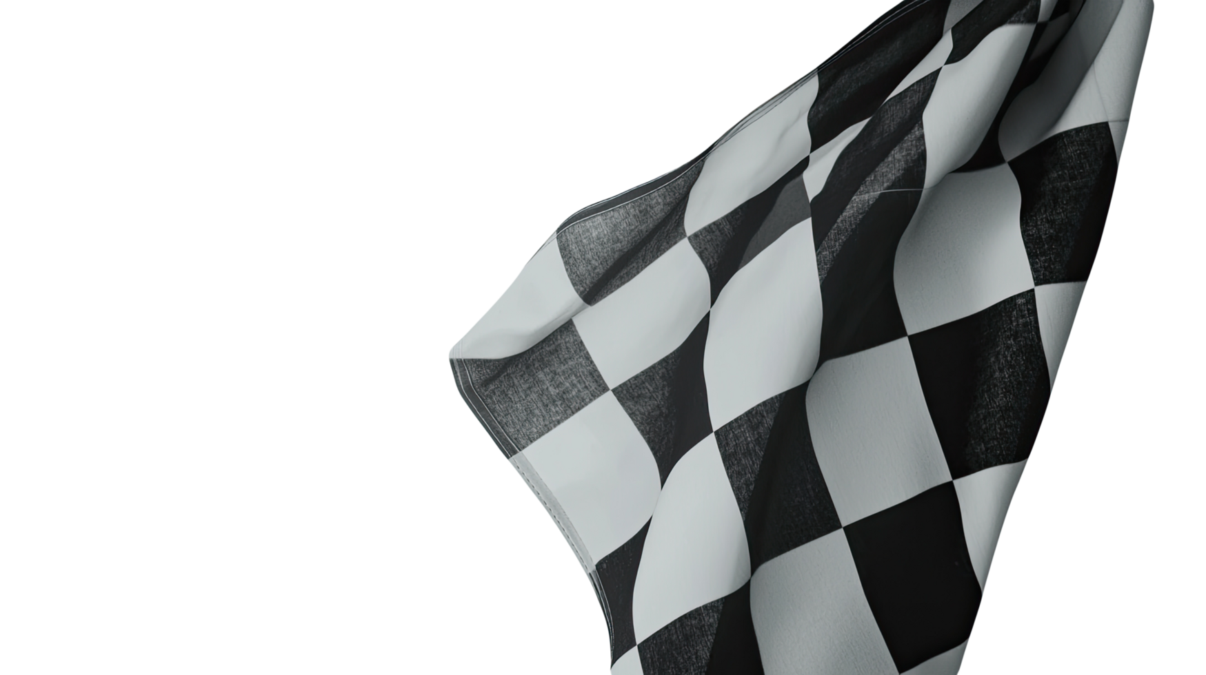 Close-up of checkered fabric, isolated on transparent background png