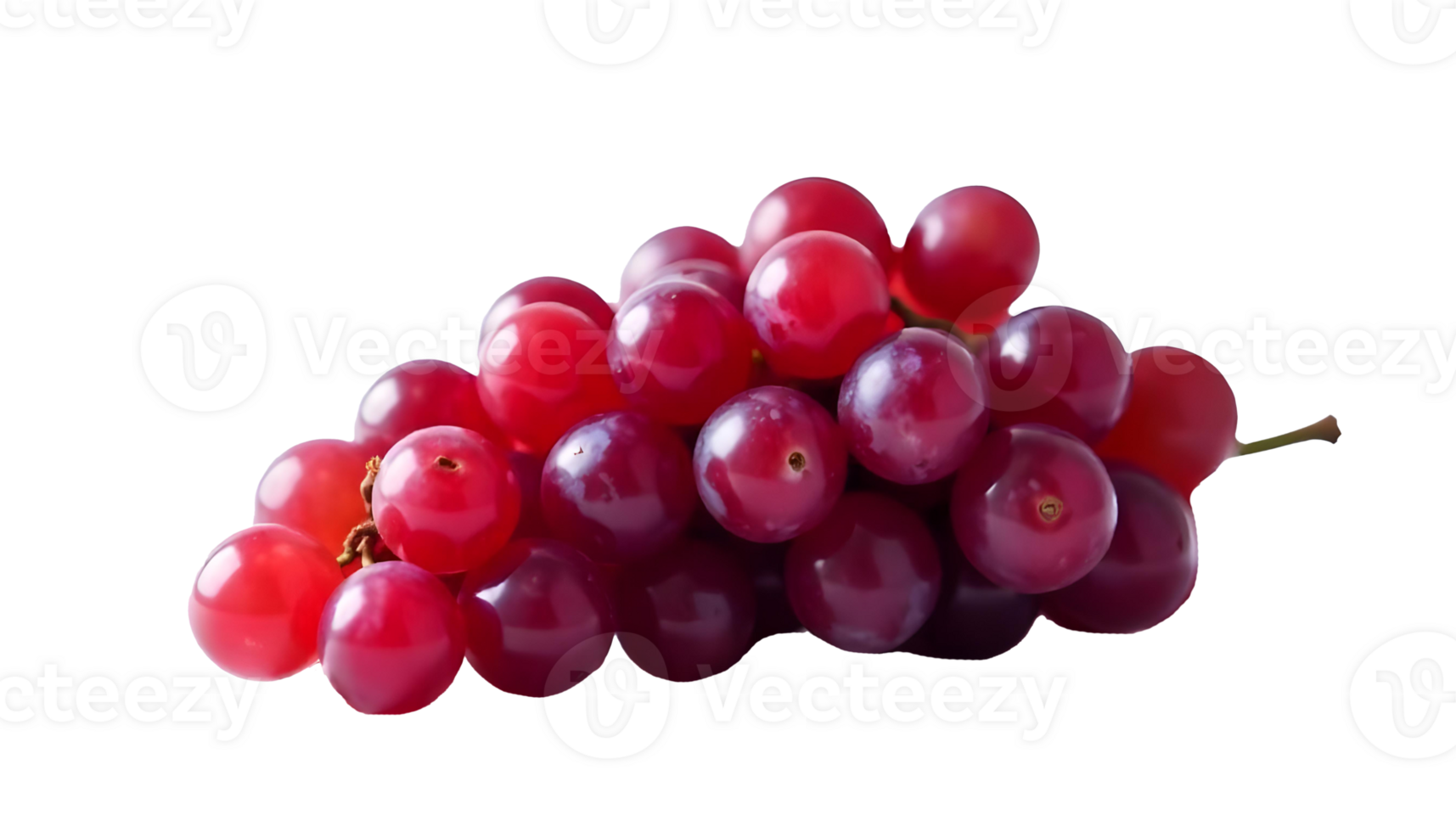 Fresh Red Grapes with Glossy Skin and Natural Stem Display png