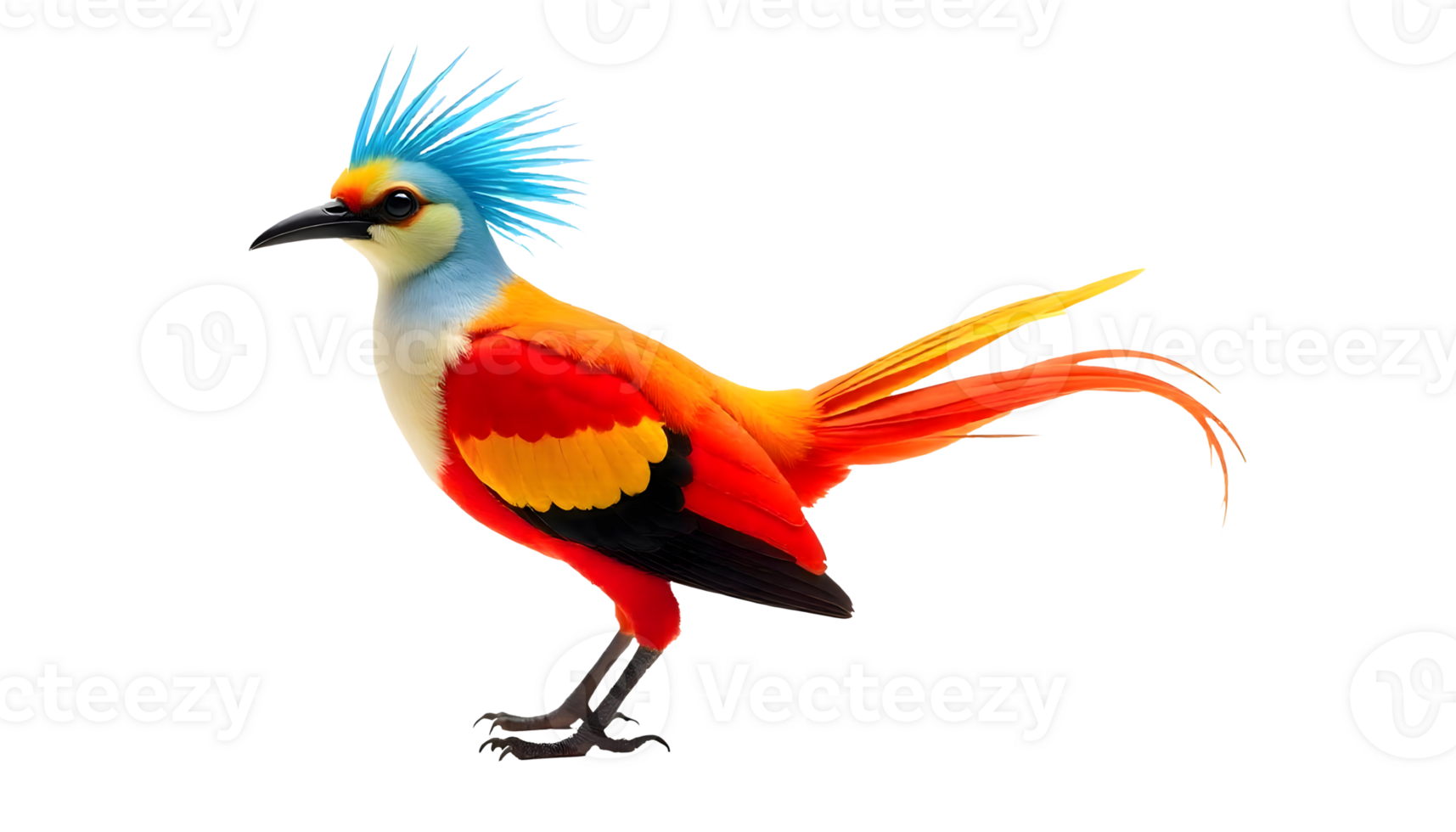 Exotic Colorful Bird With Blue Crest Resting Gracefully Perfect For Wildlife Blogs Educational Content Or Art Projects png