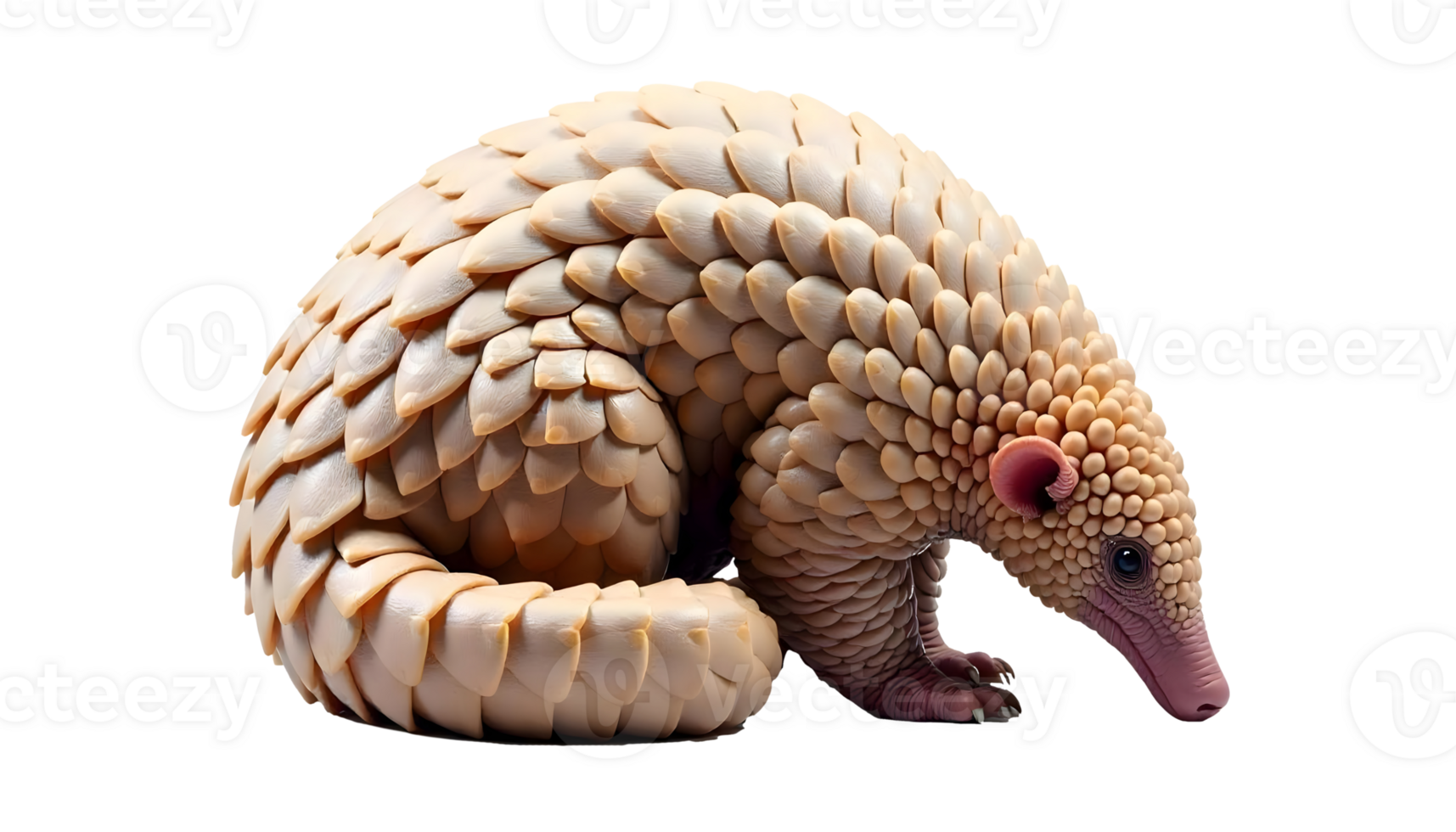 Majestic Pangolin Earth's Armored Wildlife Wonder Background Protective Traits and Conservation Insights, Transparent background png