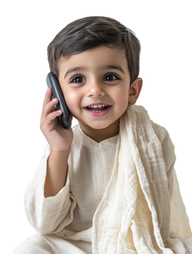 A young boy in a white shirt and a towel png