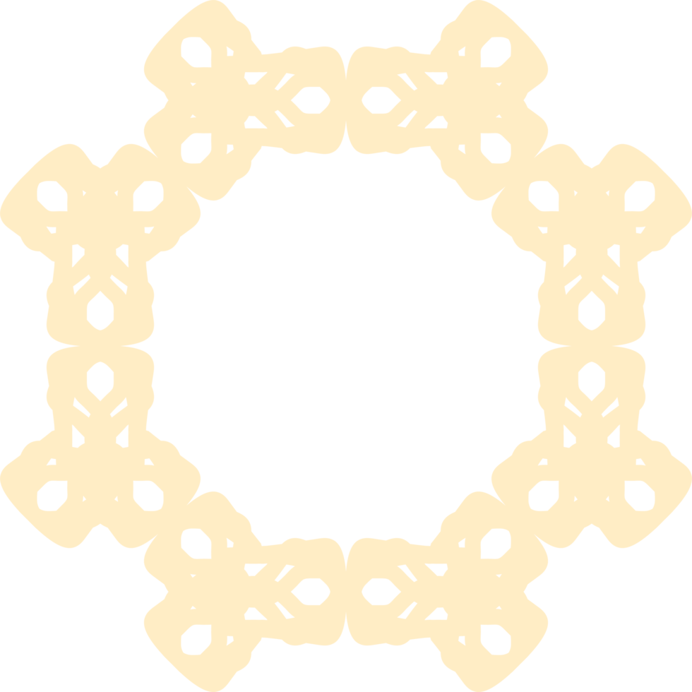 circular geometric designs. Lace, doilies, artisan, laser cut, Symmetrical patterns. Intricate line work. Abstract motifs. Flat illustration. Decorative elements. Cultural inspiration. png