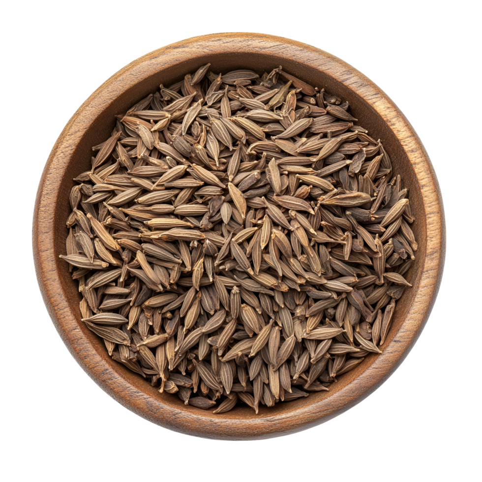 Aromatic Cumin Spice In Bowl Transparent Background png