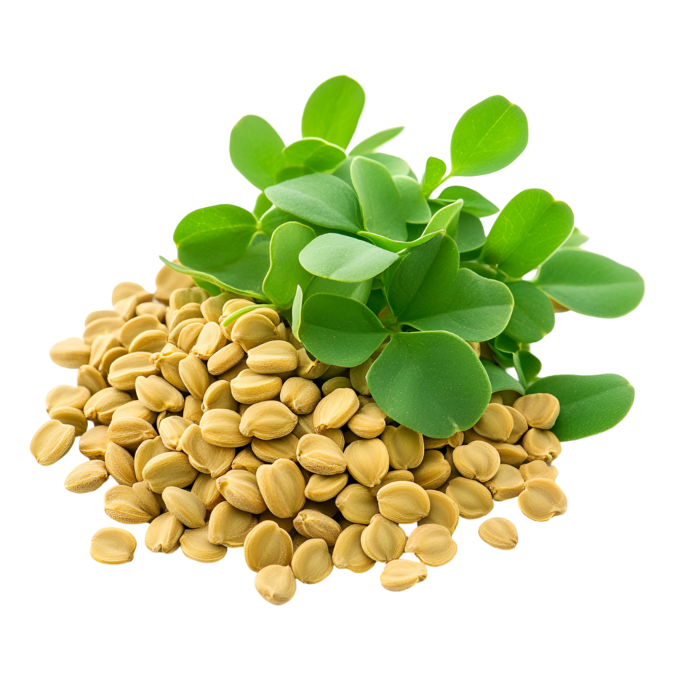 Fenugreek Spice And Leaves Transparent Background png