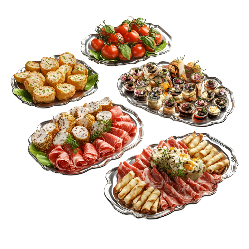 Delicious Food Platter Transparent Background png