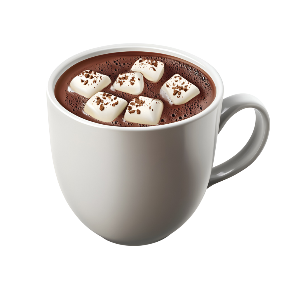 Hot Chocolate with Marshmallows Transparent Background png