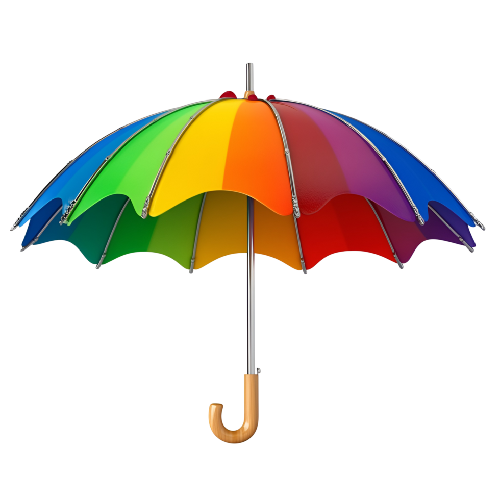 Rainbow Umbrella Transparent Background png