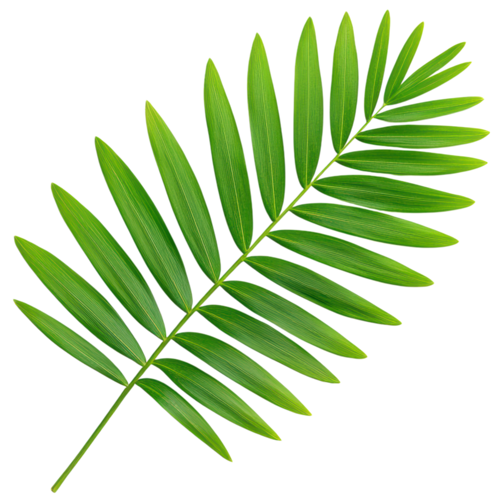 Free Isolated on Transparent Background, vibrant green leaf showcases nature beauty and elegance, perfect for adding fresh touch to any design png