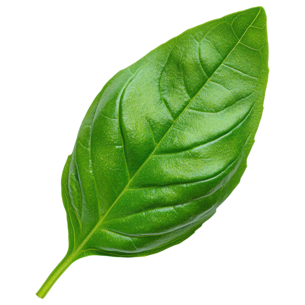 Free Isolated on Transparent Background, vibrant green leaf showcasing its intricate texture and natural beauty png