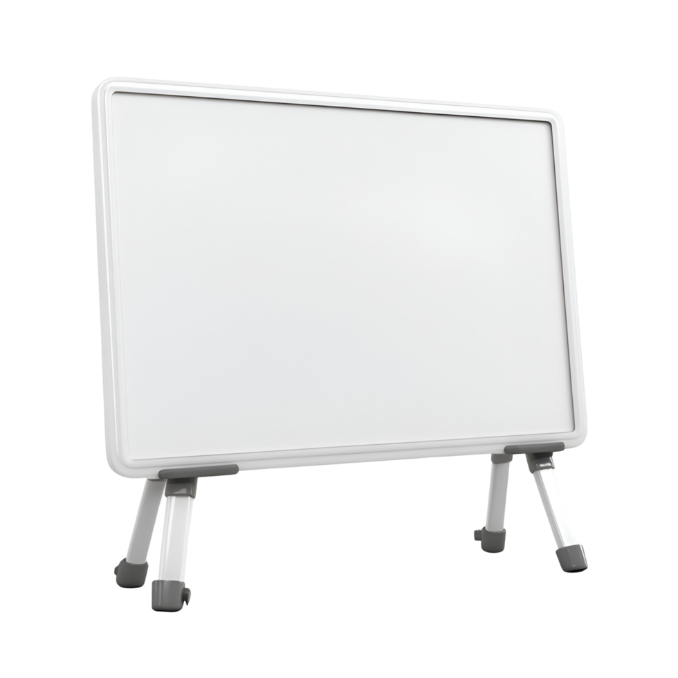 White Board With Wooden Frame Transparent Background png
